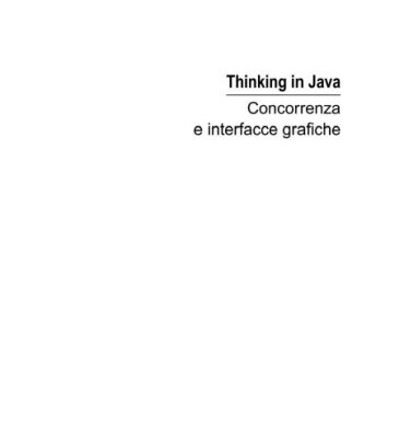 خرید و دانلود نسخه کامل کتاب Thinking in Java vol. 3 – Concorrenza e interfacce grafiche