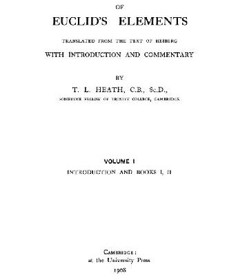 خرید و دانلود نسخه کامل کتاب Thirteen Books of Euclid’s Elements