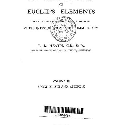 خرید و دانلود نسخه کامل کتاب Thirteen Books of Euclid’s Elements