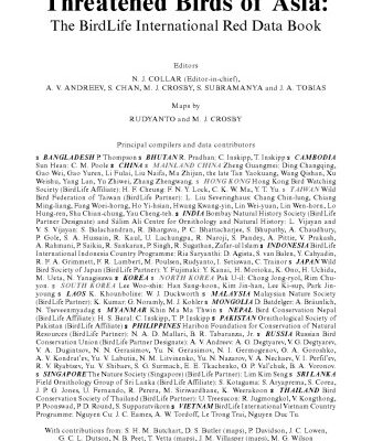 خرید و دانلود نسخه کامل کتاب Threatened Birds of Asia; The BirdLife International Red Data Book – Part A