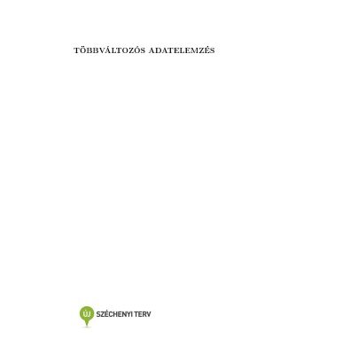 خرید و دانلود نسخه کامل کتاب Többváltozós adatelemzés