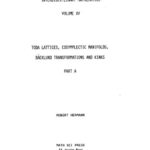 خرید و دانلود نسخه کامل کتاب Toda Lattices, Cosymplectic Manifolds, Baecklund Transformations and Kinks Part A.