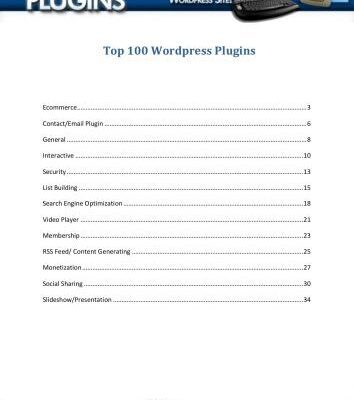 خرید و دانلود نسخه کامل کتاب Top 100 WordPress Plugins
