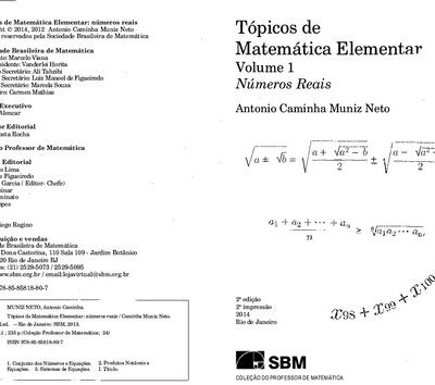 خرید و دانلود نسخه کامل کتاب Tópicos de Matemática Elementar – Volume 1 Números Reais