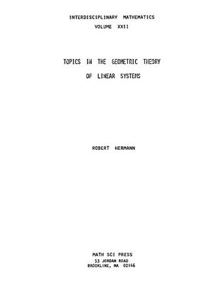 خرید و دانلود نسخه کامل کتاب Topics in the geometric theory of linear systems