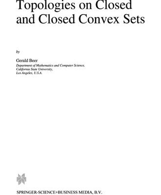 خرید و دانلود نسخه کامل کتاب Topologies on Closed and Closed Convex Sets