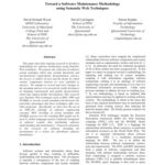 خرید و دانلود نسخه کامل کتاب Toward a Software Maintenance Methodology using Semantic Web Techniques