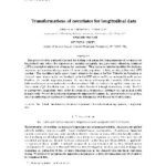 خرید و دانلود نسخه کامل کتاب Transformations of covariates for longitudinal data