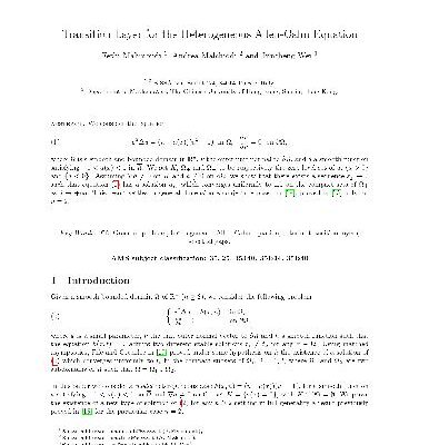 خرید و دانلود نسخه کامل کتاب Transition layer for the heterogeneous Allen-Cahn equation