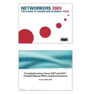 خرید و دانلود نسخه کامل کتاب Troubleshooting Cisco IOS and PIX Firewall-Based IPSec Implementations