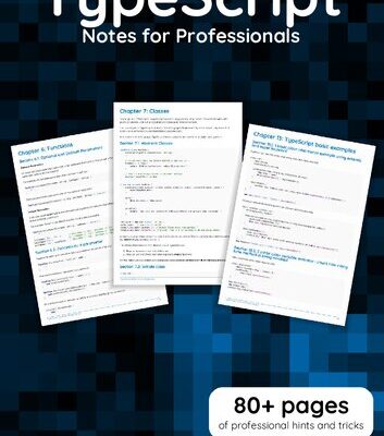 خرید و دانلود نسخه کامل کتاب TypeScript Notes for Professionals book