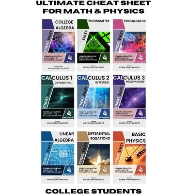 خرید و دانلود نسخه کامل کتاب Ultimate Cheatsheet for Math and Physics