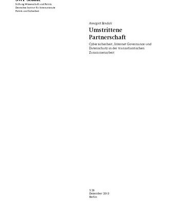 خرید و دانلود نسخه کامل کتاب Umstrittene Partnerschaft : Cybersicherheit, Internet Governance und Datenschutz in der transatlantischen Zusammenarbeit