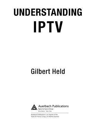 خرید و دانلود نسخه کامل کتاب Understanding IPTV