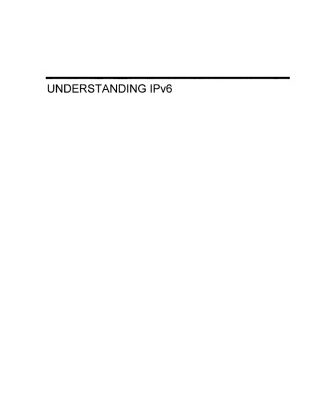 خرید و دانلود نسخه کامل کتاب Understanding IPv6