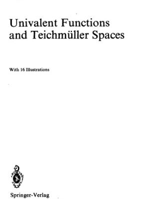 خرید و دانلود نسخه کامل کتاب Univalent functions and Teichmuller spaces