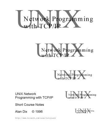 خرید و دانلود نسخه کامل کتاب UNIX Network Programming with TCP/IP: Short Course Notes