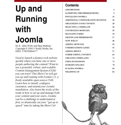 خرید و دانلود نسخه کامل کتاب Up and Running with Joomla, 2nd Edition