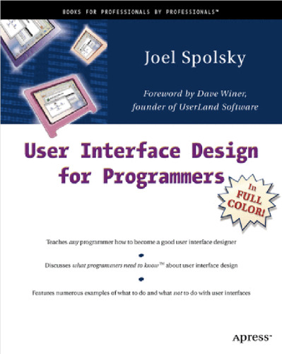 خرید و دانلود نسخه کامل کتاب User Interface Design for Programmers