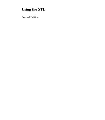 خرید و دانلود نسخه کامل کتاب Using the STL: The C++ Standard Template Library