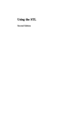 خرید و دانلود نسخه کامل کتاب Using the STL: The C++ Standard Template Library_6877ef7976d07.jpeg خرید و دانلود نسخه کامل کتاب Using the STL: The C++ Standard Template Library