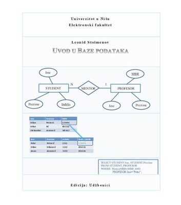 خرید و دانلود نسخه کامل کتاب Uvod u baze podataka