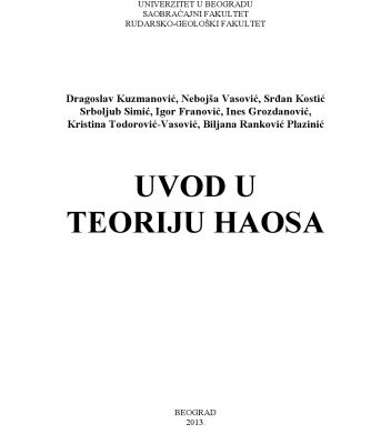 خرید و دانلود نسخه کامل کتاب Uvod u teoriju haosa
