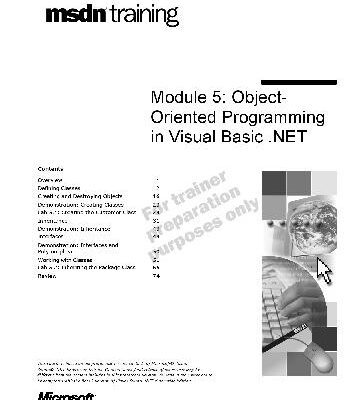 خرید و دانلود نسخه کامل کتاب VB NET – Module 5 Object-Oriented Programming in Visual Basic NET