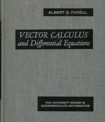 خرید و دانلود نسخه کامل کتاب Vector Calculus and Differential Equations