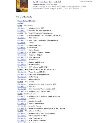 خرید و دانلود نسخه کامل کتاب Visual Basic .NET Bible