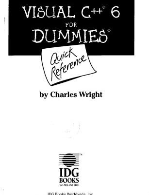 خرید و دانلود نسخه کامل کتاب Visual C++ 6 for Dummies Quick Reference