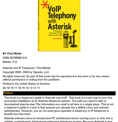 خرید و دانلود نسخه کامل کتاب VoIP Telephony with Asterisk