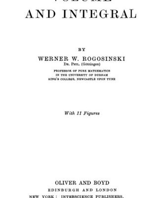خرید و دانلود نسخه کامل کتاب Volume and integral