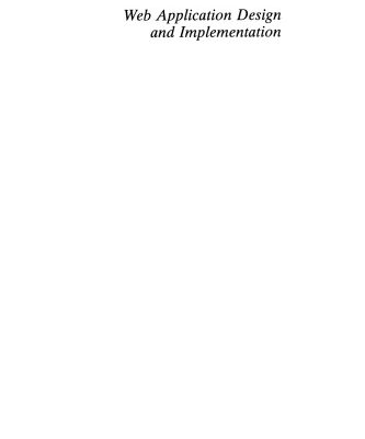 خرید و دانلود نسخه کامل کتاب Web Application Design and Implementation: Apache 2, PHP5, MySQL, JavaScript, and Linux UNIX (Quantitative Software Engineering Series)