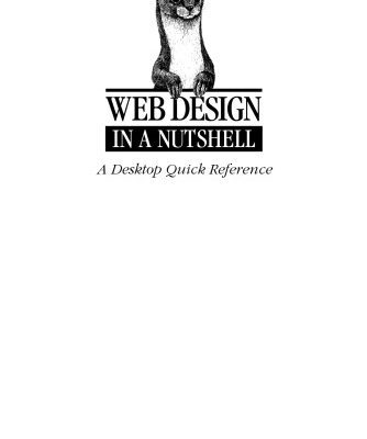 خرید و دانلود نسخه کامل کتاب Web design in a nutshell