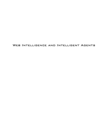 خرید و دانلود نسخه کامل کتاب Web Intelligence and Intelligent Agents