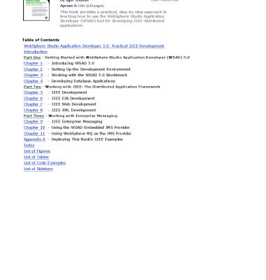خرید و دانلود نسخه کامل کتاب WebShere Studio Application Developer 5.0 Practical J2EE Development