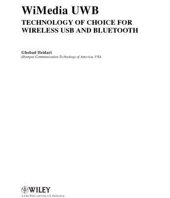 خرید و دانلود نسخه کامل کتاب WiMedia UWB: Technology of Choice for Wireless USB and Bluetooth
