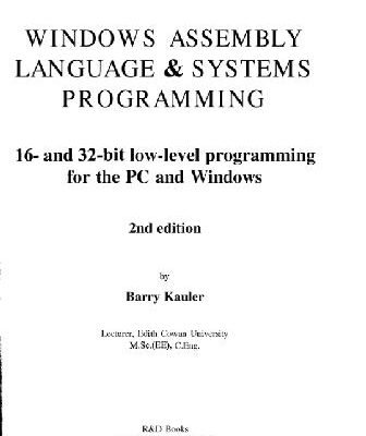 خرید و دانلود نسخه کامل کتاب Windows assembly language and system programming