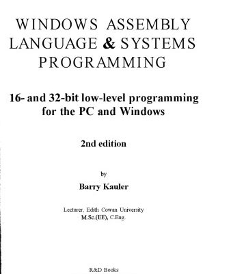 خرید و دانلود نسخه کامل کتاب Windows Assembly Language and Systems Programming