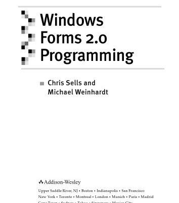 خرید و دانلود نسخه کامل کتاب Windows Forms 2.0 programming