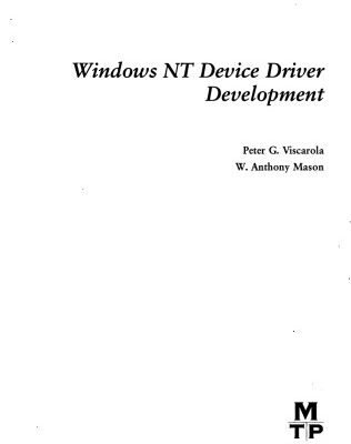 خرید و دانلود نسخه کامل کتاب Windows NT Device Driver Development