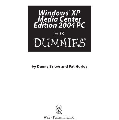 خرید و دانلود نسخه کامل کتاب Windows XP Media Center Edition 2004 PC for Dummies