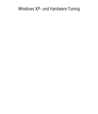 خرید و دانلود نسخه کامل کتاب Windows XP und Hardware Tuning
