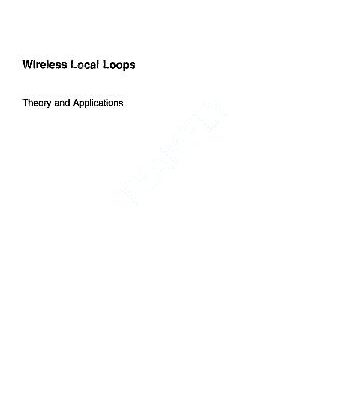 خرید و دانلود نسخه کامل کتاب Wireless local loops