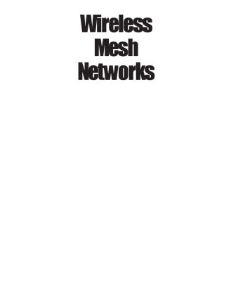 خرید و دانلود نسخه کامل کتاب Wireless Mesh Networks