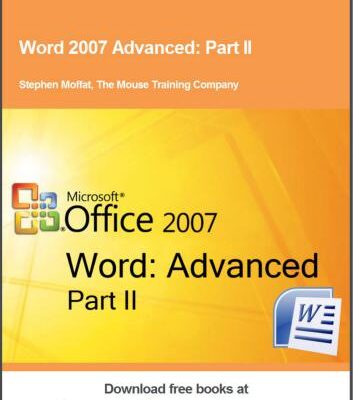 خرید و دانلود نسخه کامل کتاب Word 2007 Advanced. Part II