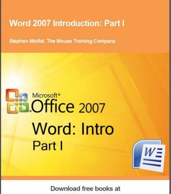 خرید و دانلود نسخه کامل کتاب Word 2007 Introduction. Part I