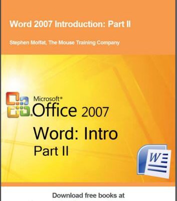 خرید و دانلود نسخه کامل کتاب Word 2007 Introduction. Part II