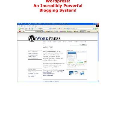 خرید و دانلود نسخه کامل کتاب WordPress: An Incredibly Powerful Blogging System!